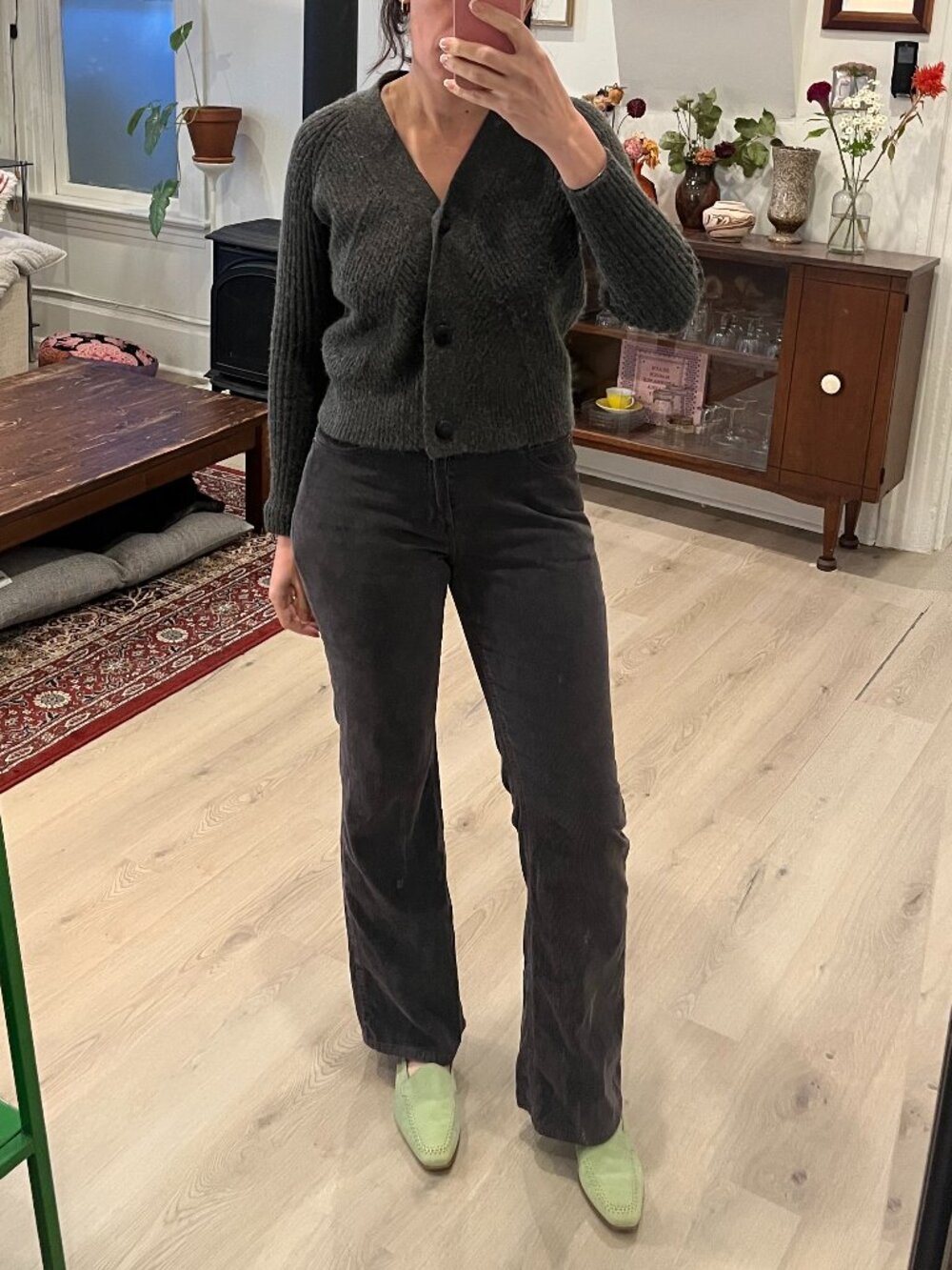 Dark Green Cardigan